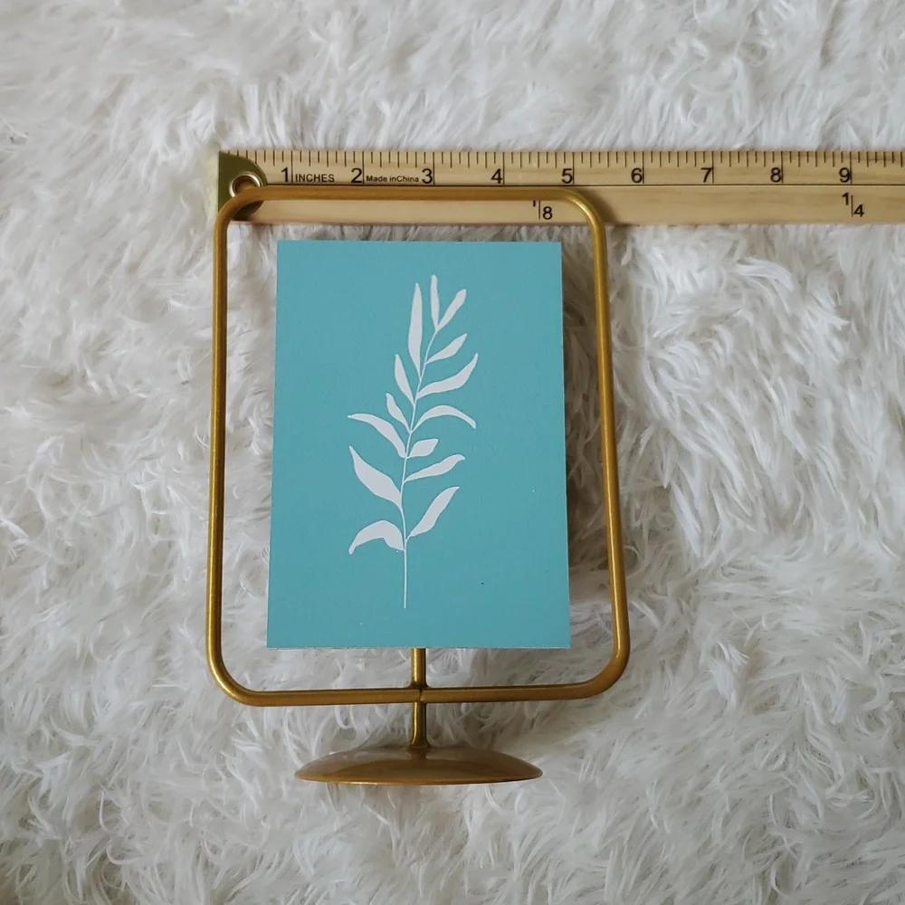 Gold & Teal Table Accent Turquoise Bookshelf End Table Accent Decoration Decor